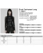 Punk Rave Black Gothic Punk Techwear Long Sleeve T-Shirt for Women