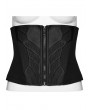 Punk Rave Black Gothic Cyberpunk Armor Splicing Corset Waistband