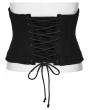 Punk Rave Black Gothic Cyberpunk Armor Splicing Corset Waistband