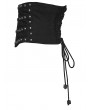 Punk Rave Black Gothic Punk Metal Rivet Underbust Corset Waistband