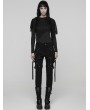 Punk Rave Black Gothic Punk Detachable Leg Pockets Pants for Women