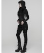 Punk Rave Black Gothic Punk Detachable Leg Pockets Pants for Women