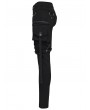 Punk Rave Black Gothic Punk Detachable Leg Pockets Pants for Women