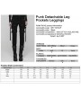 Punk Rave Black Gothic Punk Detachable Leg Pockets Pants for Women