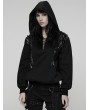 Punk Rave Black Gothic Punk Daily Wear Hooded Sweatshirt for Women