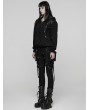 Punk Rave Black Gothic Punk Daily Wear Hooded Sweatshirt for Women