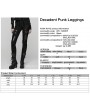 Punk Rave Black Gothic Decadent Punk Leggings for Women