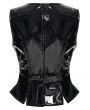 Punk Rave Black Dark Gothic Patent Leather Vest for Women