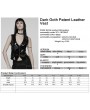 Punk Rave Black Dark Gothic Patent Leather Vest for Women