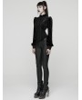 Punk Rave Black Gothic Striped Leggings for Women