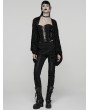 Punk Rave Black Gothic Decadent Punk Style Cardigan for Women