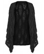 Punk Rave Black Gothic Decadent Punk Style Cardigan for Women