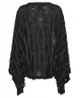 Punk Rave Black Gothic Decadent Punk Style Cardigan for Women