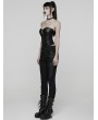 Punk Rave Black Gothic Punk Techwear Trousers for Women