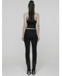 Punk Rave Black Gothic Punk Techwear Trousers for Women