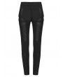 Punk Rave Black Gothic Punk Techwear Trousers for Women