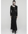 Punk Rave Black Gothic Punk Asymmetric Decadent Fishtail Maix Dress