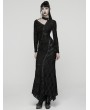 Punk Rave Black Gothic Punk Asymmetric Decadent Fishtail Maix Dress