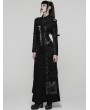 Punk Rave Black Gothic Punk Women's Cropped Jacket with Detachable Chain