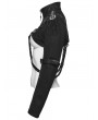 Punk Rave Black Gothic Punk Women's Cropped Jacket with Detachable Chain