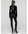 Punk Rave Black Gothic Demon's Hand Velvet Shirt for Women