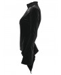 Punk Rave Black Gothic Demon's Hand Velvet Shirt for Women