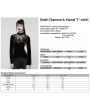 Punk Rave Black Gothic Demon's Hand Velvet Shirt for Women
