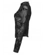 Punk Rave Black Sexy Gothic 3D Floral Mesh Lace Undershirt for Women