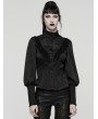 Punk Rave Black Retro Gothic Rose Night Shirt for Women