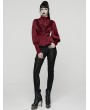 Punk Rave Red Retro Gothic Rose Night Shirt for Women