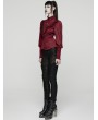 Punk Rave Red Retro Gothic Rose Night Shirt for Women