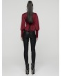 Punk Rave Red Retro Gothic Rose Night Shirt for Women
