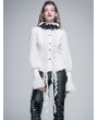 Devil Fashion Romantic Long Sleeves Chiffon Gothic Blouse for Women