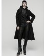 Punk Rave Black Retro Night Bat Gothic Wool Long Coat for Women
