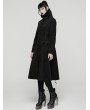 Punk Rave Black Retro Night Bat Gothic Wool Long Coat for Women