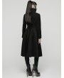 Punk Rave Black Retro Night Bat Gothic Wool Long Coat for Women