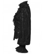 Punk Rave Black Gothic Gorgeous Layered Ruffle Lace Shirt for Women
