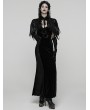 Punk Rave Black Gorgeous Gothic Sequined Feather Shawl