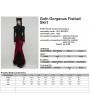 Punk Rave Red and Black Gothic Gorgeous Velvet Beaded Tassel Fishtail Maxi Skirt