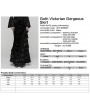 Punk Rave Black Gothic Victorian Gorgeous Velvet Tiered Maxi Skirt