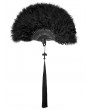 Punk Rave Black Chinese Style Tassel Pendant Feather Fan