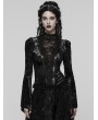 Punk Rave Black Sexy Gothic Gorgeous Velvet Lace Shirt for Women