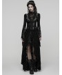 Punk Rave Black Sexy Gothic Gorgeous Velvet Lace Shirt for Women