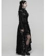 Punk Rave Black Sexy Gothic Gorgeous Velvet Lace Shirt for Women