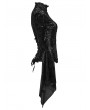 Punk Rave Black Sexy Gothic Gorgeous Velvet Lace Shirt for Women