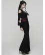 Punk Rave Red and Black Gothic Gorgeous Embossed Leather Waistband
