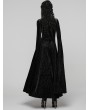 Punk Rave Black Sexy Gothic Historical Inspired Rose Velvet Long Dress