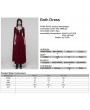 Punk Rave Red Sexy Gothic Historical Inspired Rose Velvet Long Dress