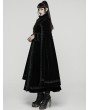 Punk Rave Black Retro Gothic Plush Velvet Long Cloak Coat for Women