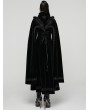 Punk Rave Black Retro Gothic Plush Velvet Long Cloak Coat for Women
